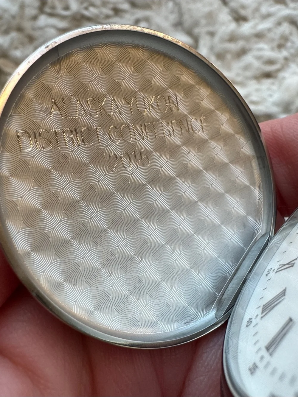 Tissot Silver Tone Savonnette Pocket Watch
